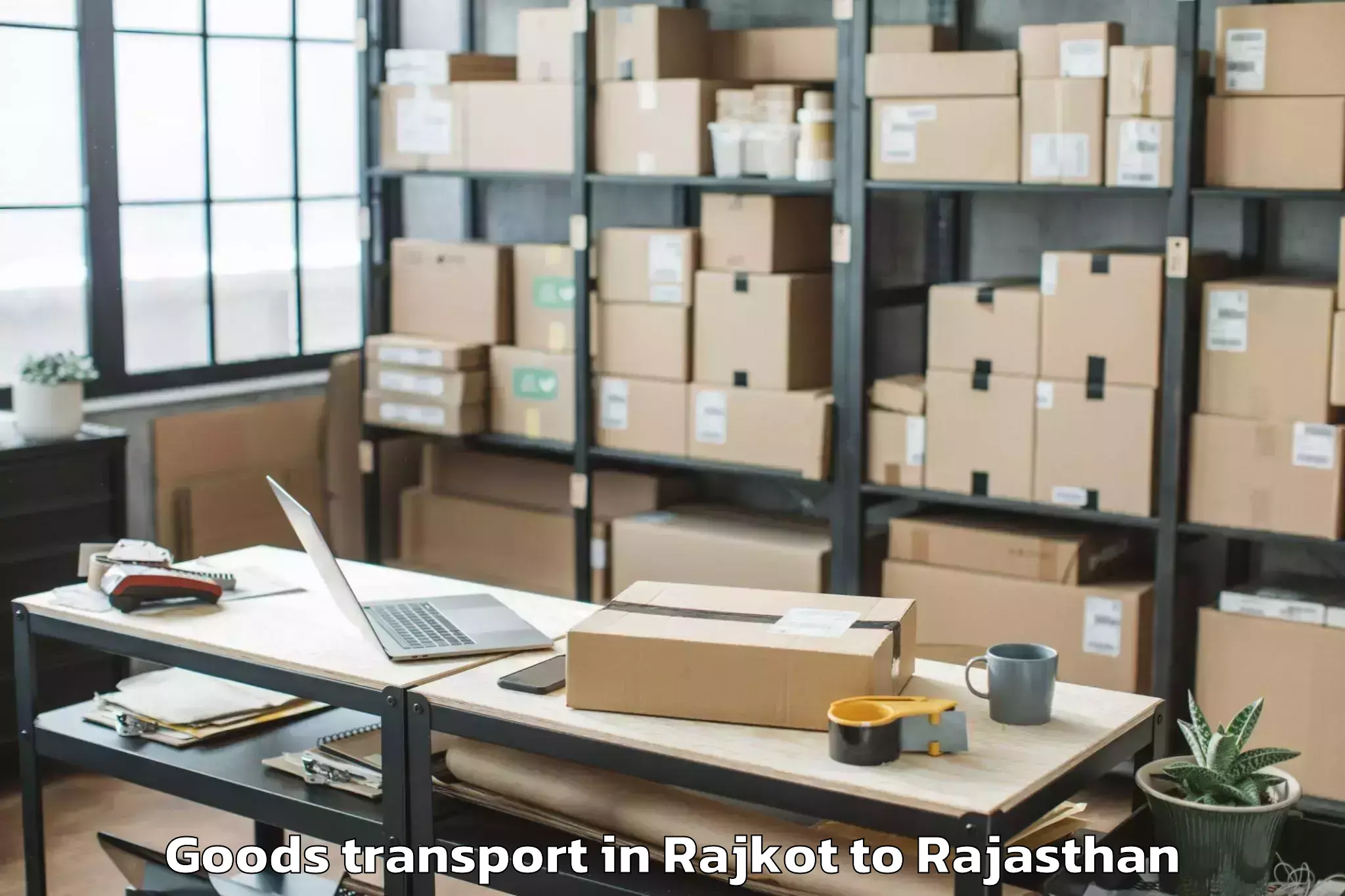 Book Rajkot to Kishangarh Bas Goods Transport